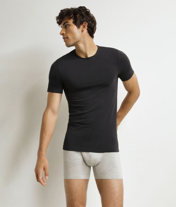 DIM T-shirt homme à manches courtes Noir Dim Thermal