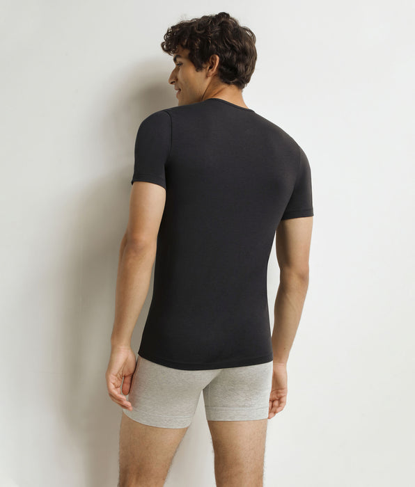 DIM T-shirt homme à manches courtes Noir Dim Thermal