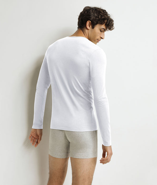 DIM T-shirt homme à manches longues Blanc Dim Thermal