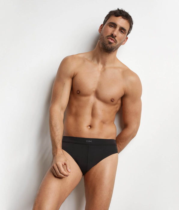 DIM Slip homme en coton modal Noir Dim Gentleman