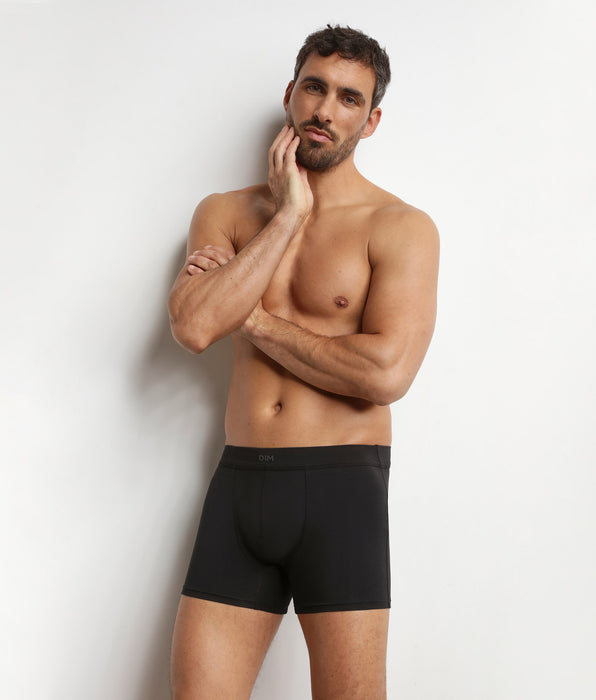 DIM Boxer homme en coton modal Noir Dim Gentleman