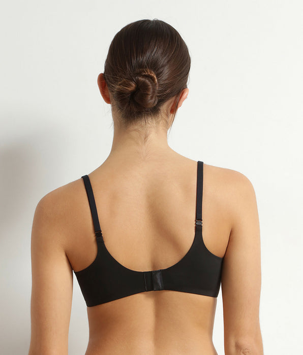 DIM Soutien-gorge paddé à armatures en microfibre Noir Dim Invisible