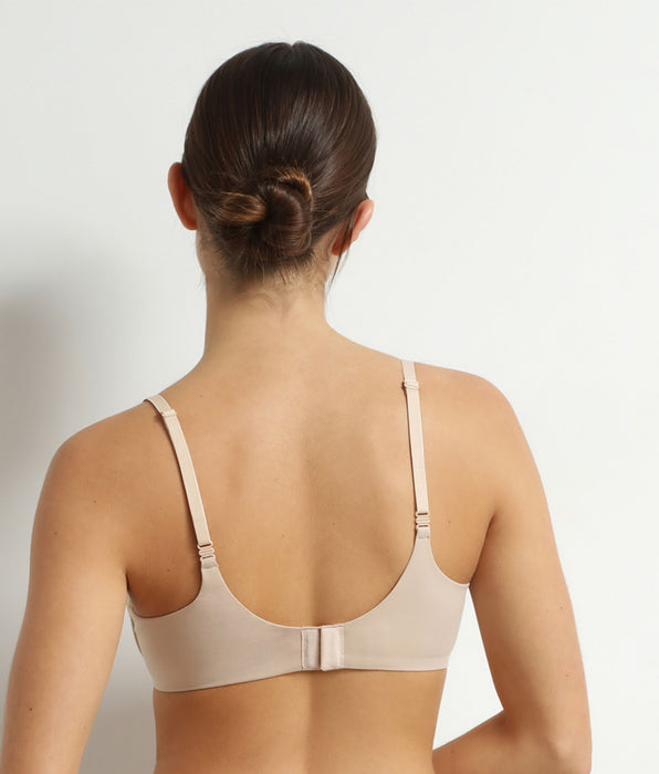 DIM Soutien-gorge paddé à armatures en microfibre Nude Dim Invisible