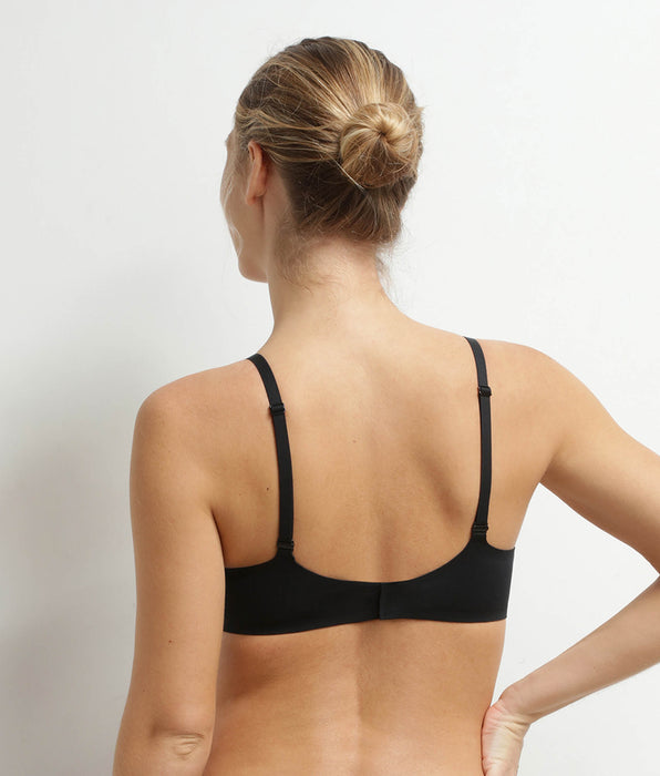 DIM Soutien-gorge à armatures en microfibre Noir Dim Invisible