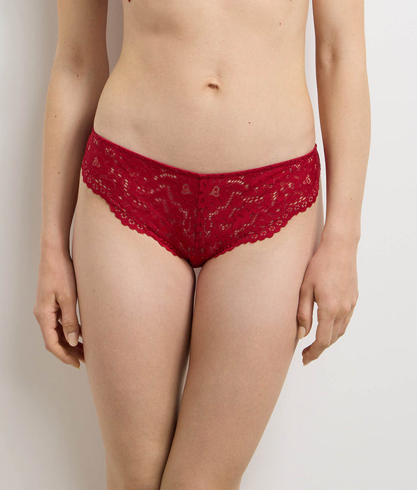 DIM Culotte taille haute rouge Burning Eclat