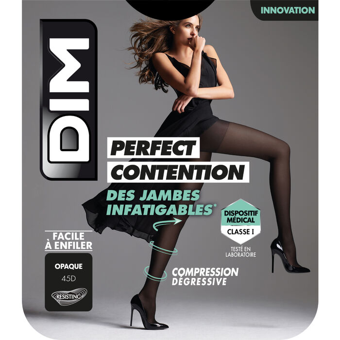 Collant Opaque Noir pour femme DIM Perfect Contention 45D, , DIM