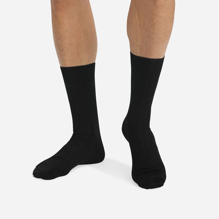 Lot de 2 paires de chaussettes homme renforcées Noir Ultra Resist