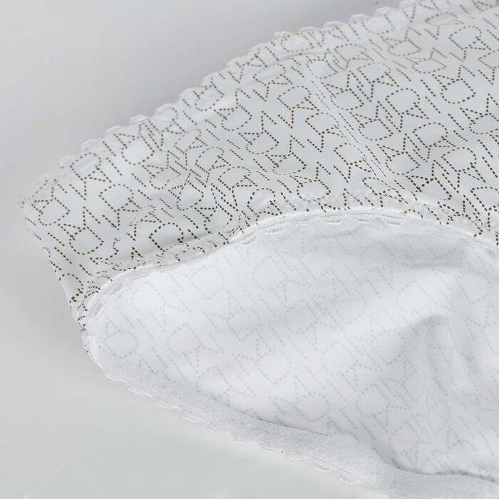 Culotte fille blanche imprimé logo - Dim Touch, , DIM