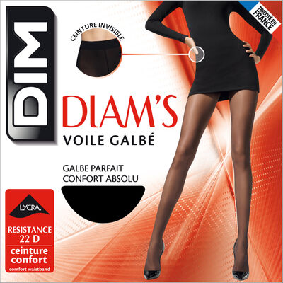 Collant noir Diam's Voile Galbé 22D, , DIM