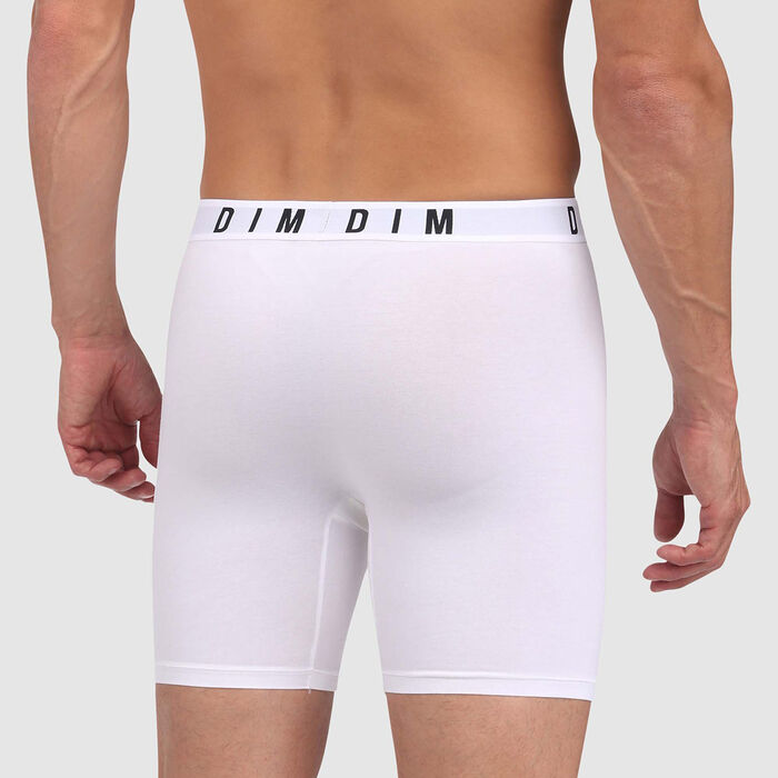 Boxer Long Blanc en coton modal homme DIM Originals, , DIM