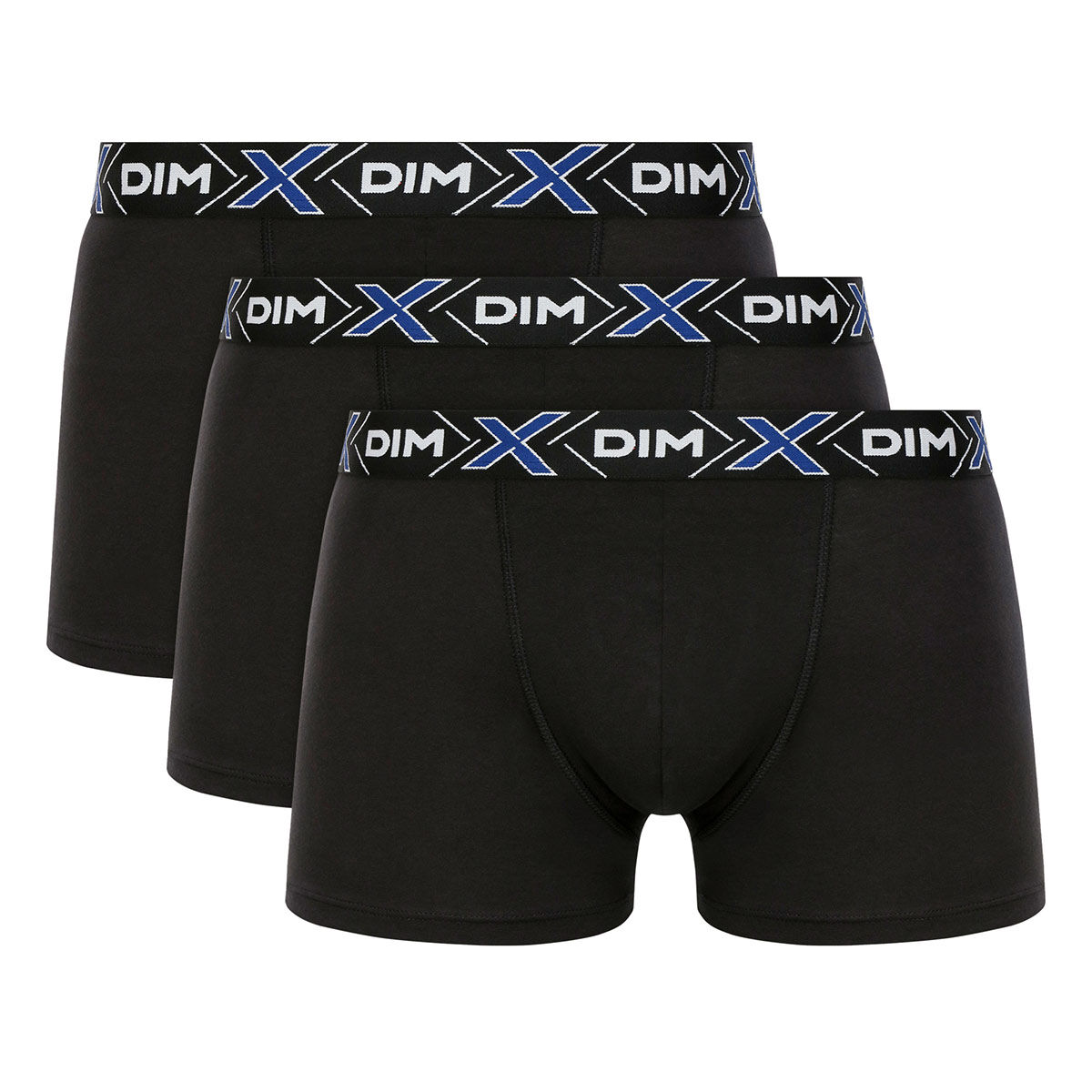 dim lot 3 boxers coton stretch