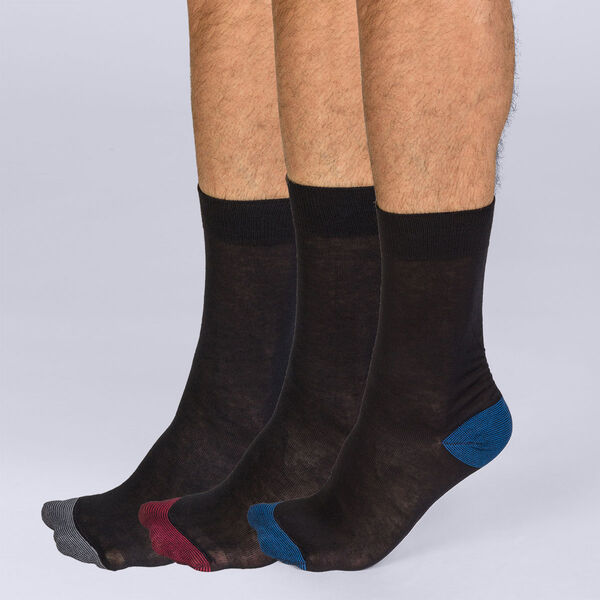 Chaussettes hommes en coton sans élastique - lot de 3 paires