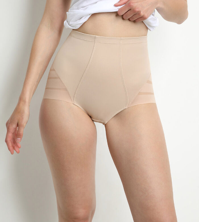 Femme Panties Taille Haute Lot de 4 Slips Culotte Gainante Minceur Ventre  Plat Efficace sous-vêtements Invisible Gaine Amincissante  Shapewear-Multicolore C-L(leferydd) 
