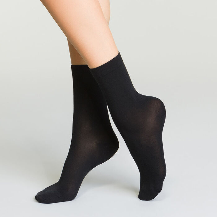 Acheter Mini-chaussettes femme Stretch Noir ? Bon et bon marché
