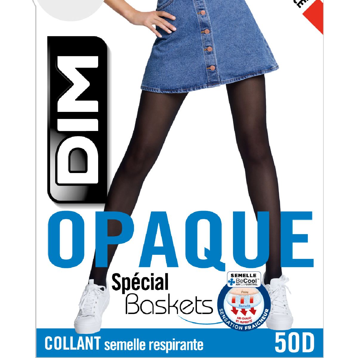 Collant opaque 80D noir femme - DistriCenter