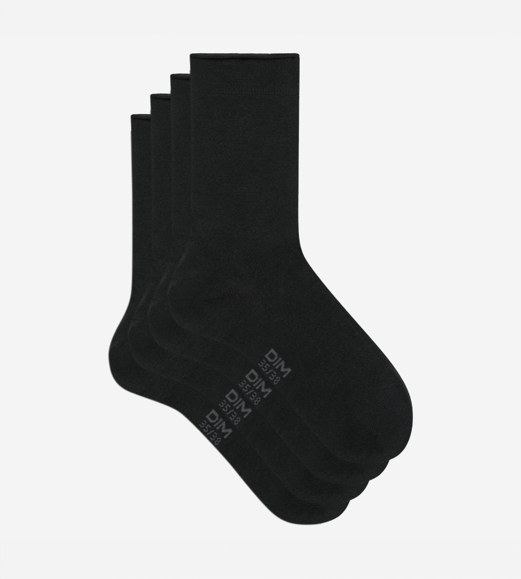 Chaussettes noires - 2 paires (9703333)